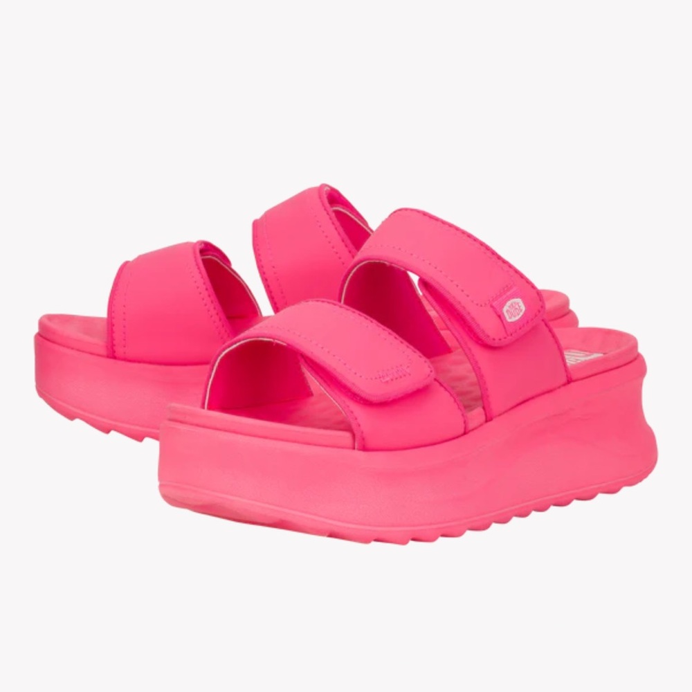 Del Ray slide mono trendy platform shoe by HEY DUDE